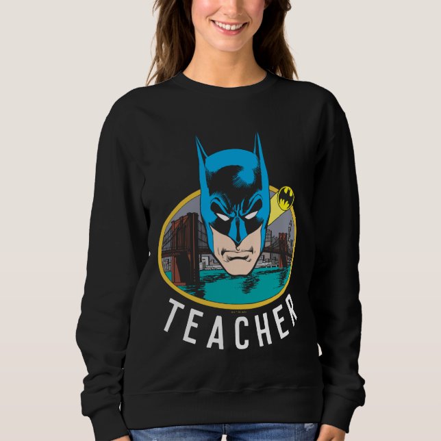 Batman Head Teacher T Shirt (Framsida)