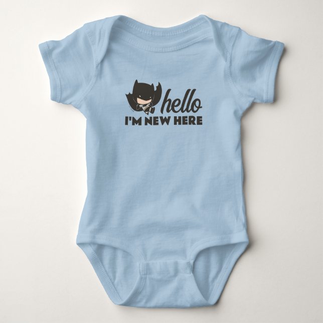 Batman | Hej, jag är ny här - Nyfödd bebis T Shirt (Framsida)