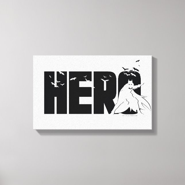 Batman "Hero" Graphic Canvastryck (Framsida)