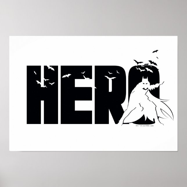 Batman "Hero" Graphic Poster (Framsidan)