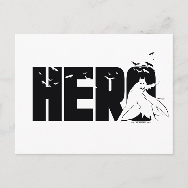 Batman "Hero" Graphic Vykort (Framsida)