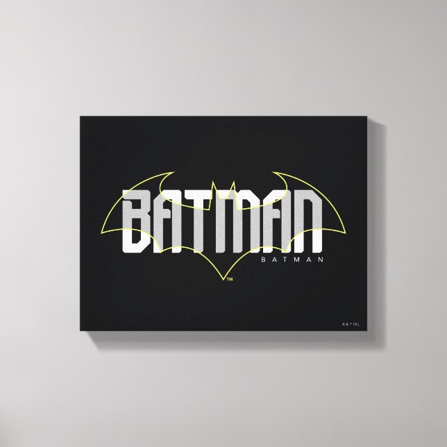 Batman Hi-Tech Namn Graphic Canvastryck (Framsida)