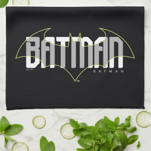 Batman Hi-Tech Namn Graphic Kökshandduk (Vikta)