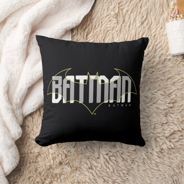 Batman Hi-Tech Namn Graphic Kudde (Filt)