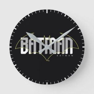 Batman Hi-Tech Namn Graphic Rund Klocka
