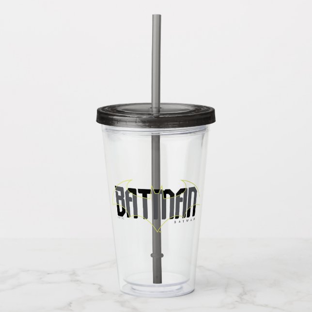 Batman Hi-Tech Namn Graphic Take Away Mugg (Framsida)