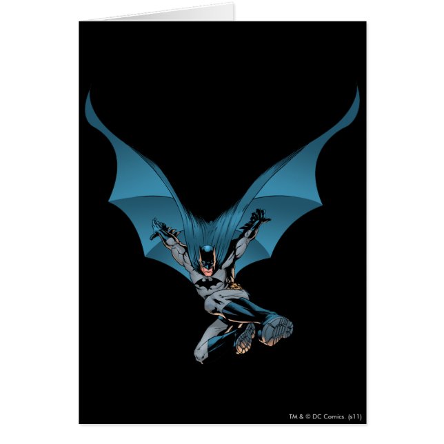 Batman hoppar in hälsningskort (Framsidan)