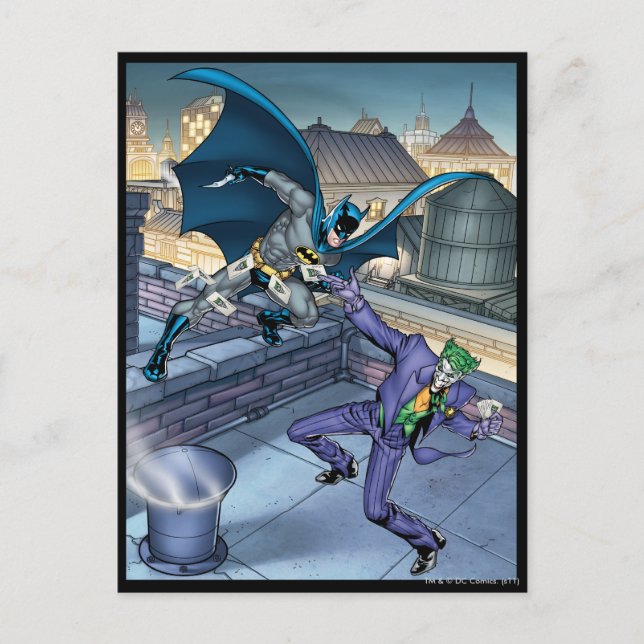 Batman & Joker - Battle Vykort (Framsida)