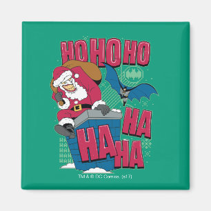 Batman   Joker Jultomten klättra ut Skorsten Magnet