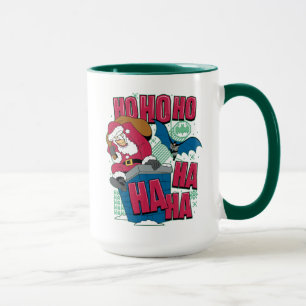 Batman   Joker Jultomten klättra ut Skorsten Mugg