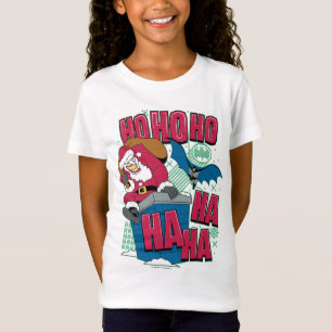 Batman Joker Jultomten klättra ut Skorsten T-shirt
