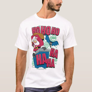 Batman Joker Jultomten klättra ut Skorsten Tee Shirt