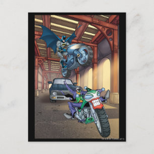 Batman & Joker - Motorcyklar i Riding Vykort