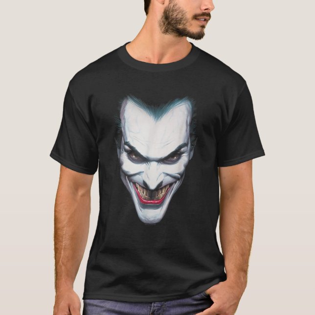 Batman Joker Porträtt T Shirt (Framsida)