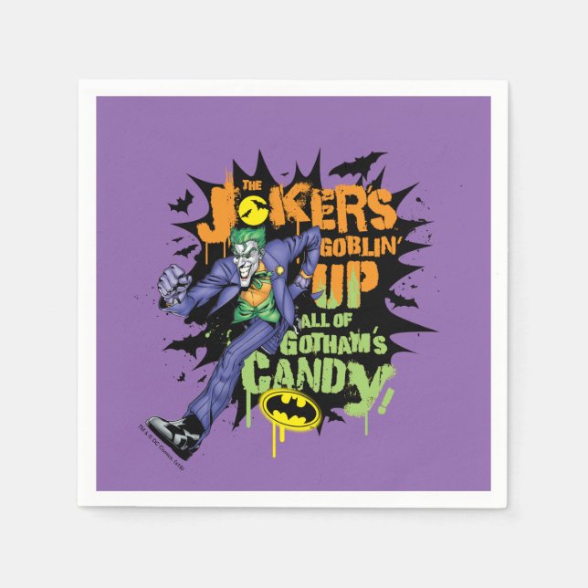 Batman | Jokers Goblin's Up All of Gotham's Candy Pappersservett (Framsidan)