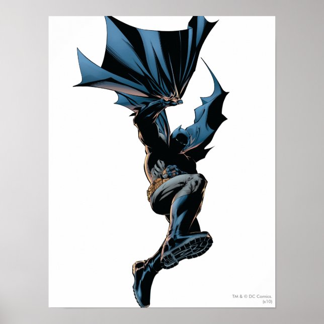 Batman Jumping Down Action Shot Poster (Framsidan)