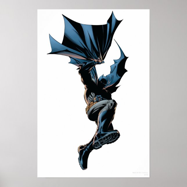 Batman Jumping Down Action Shot Poster (Framsidan)