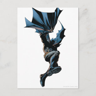 Batman Jumping Down Action Shot Vykort