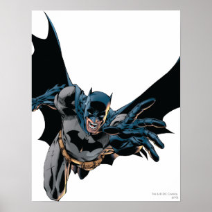 Batman Jumping Forward, Yell Poster