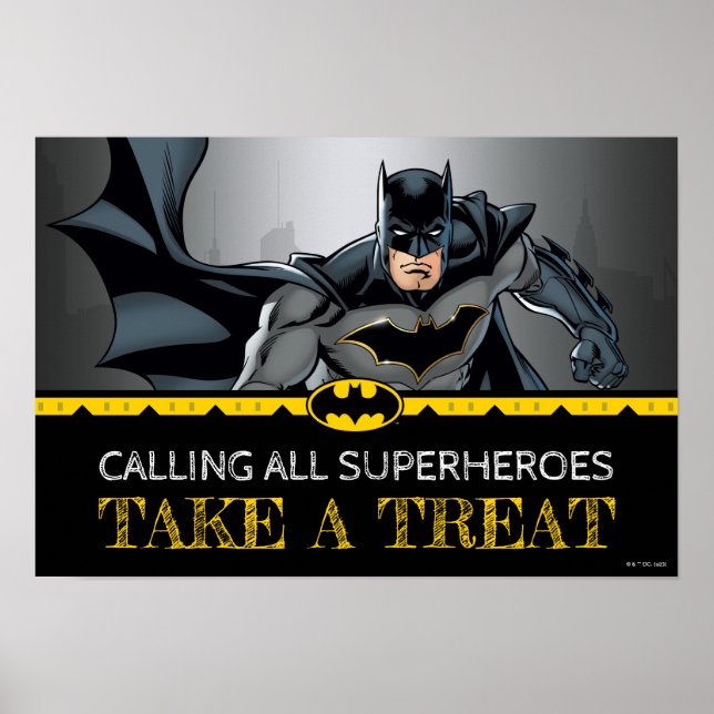 Batman | Kalkbrädfödelsedag: Ta ett Trettontecken Poster (Framsidan)