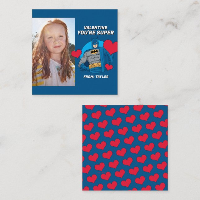 Batman Kära | Glad Alla Hjärtans Dag Anteckningskort (Fram/baksida)