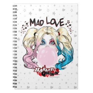 Batman Kärlek Harley Quinn Chewing Bubble Gum Anteckningsbok