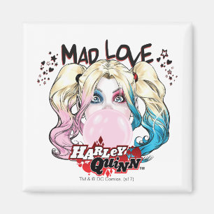 Batman Kärlek Harley Quinn Chewing Bubble Gum Magnet