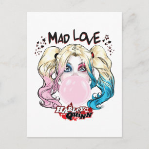 Batman Kärlek Harley Quinn Chewing Bubble Gum Vykort