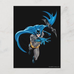 Batman kastar batarang vykort