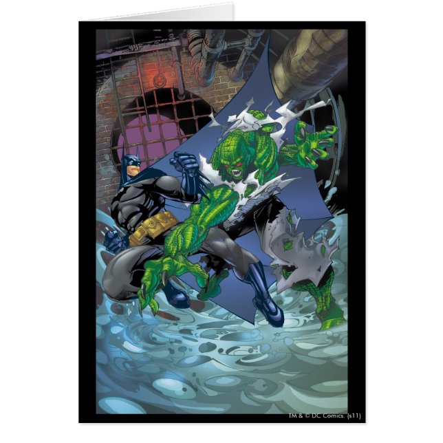 Batman - Killer Croc Hälsningskort (Framsidan)