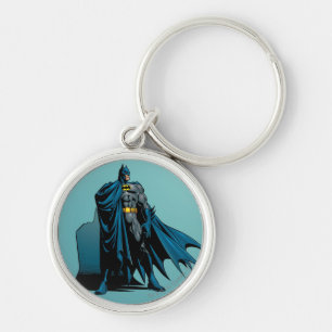 Batman Knight FX - 12B Rund Silverfärgad Nyckelring