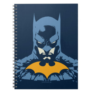 Batman krossade bust med Guld Logotyp Anteckningsbok