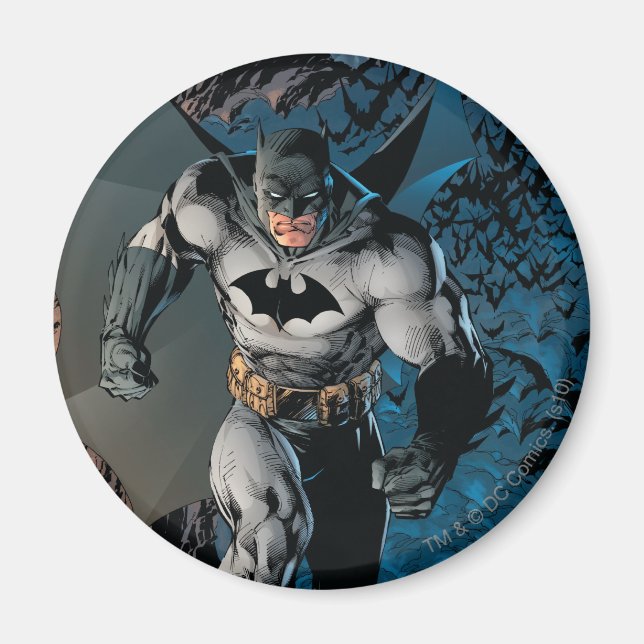 Batman Lämnar Fladdermus Cave Magnet (Framsidan)