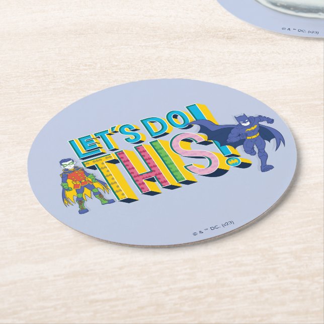 Batman | Låt oss göra detta Underlägg Papper Rund (Vinklad)