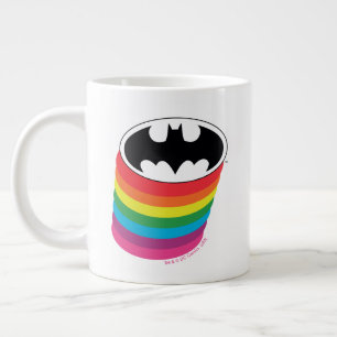 Batman Layered Rainbow Logotyp Jumbo Mugg