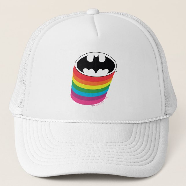 Batman Layered Rainbow Logotyp Keps (Framsida)