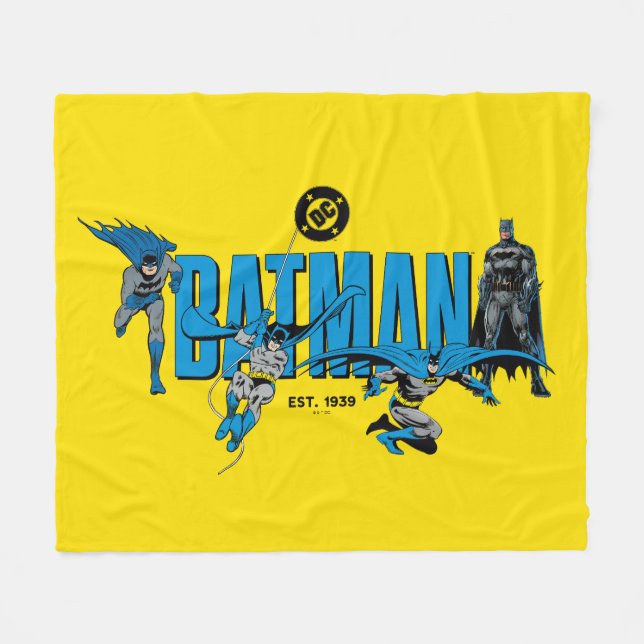 Batman Legends Forever Grafik Fleecefilt (Framsidan (Horisontell))