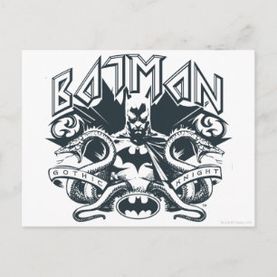 Batman   Logotyp för ögonblicksbilder Vykort