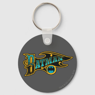 Batman Logotyp för turkos Vintage Nyckelring