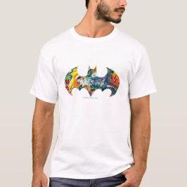 Batman Logotyp Neon/80 s Graffiti T Shirt