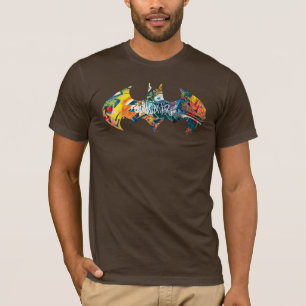 Batman Logotyp Neon/80 s Graffiti Tee Shirt