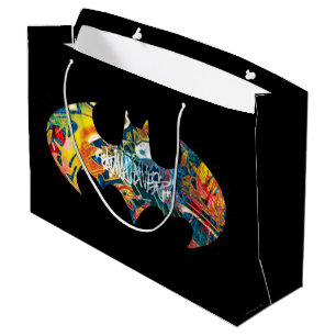 Batman-logotyp Neon/80-tals graffiti