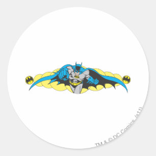 Batman Lunges Forward Runt Klistermärke