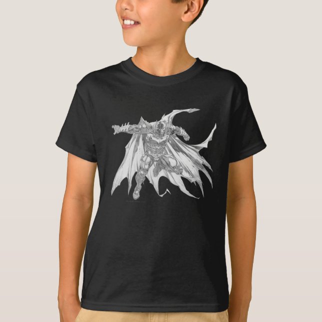 Batman med cape Teckning Tee Shirt (Framsida)
