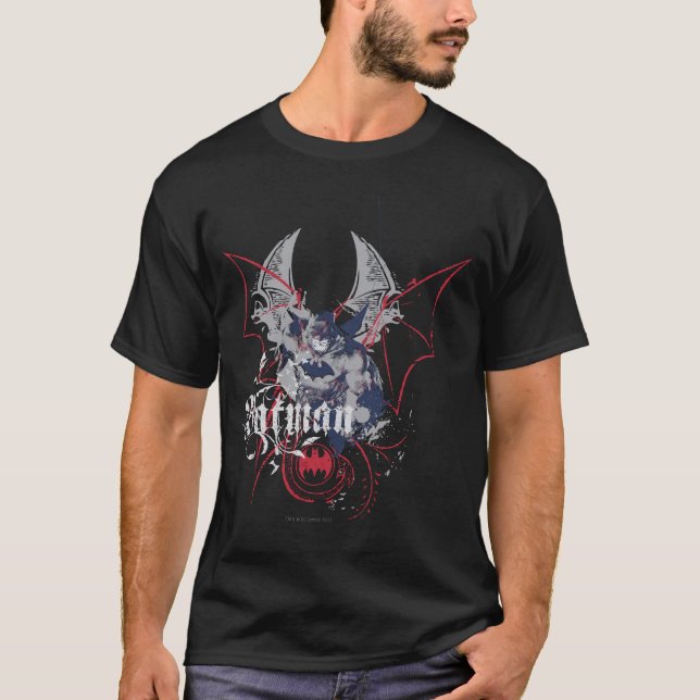 Batman med Grått och rött T-shirt (Framsida)