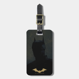 Batman med gyllene Fladdermus-symbolen Bagagebricka