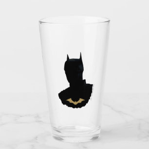 Batman med gyllene Fladdermus-symbolen Glaskopp