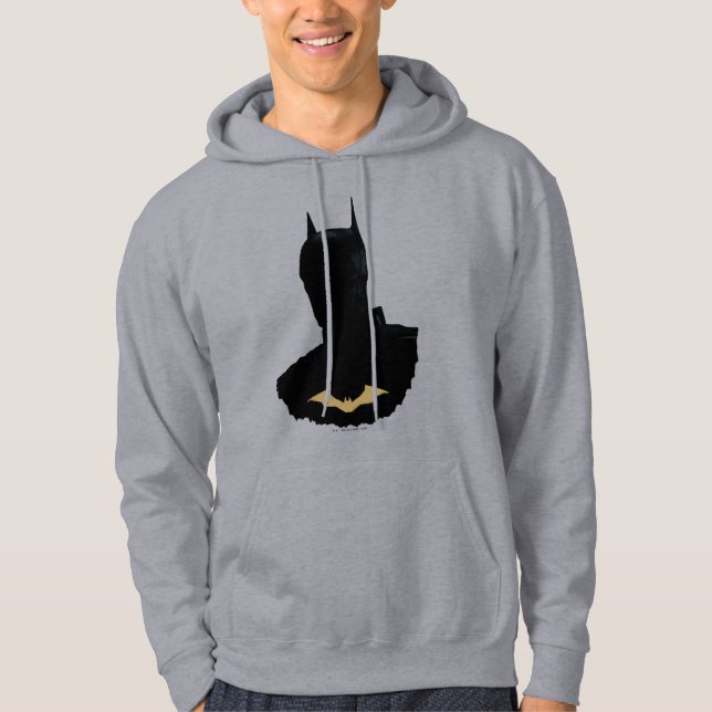 Batman med gyllene Fladdermus-symbolen Hoodie (Framsida)
