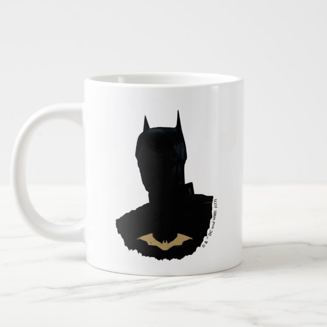 Batman med gyllene Fladdermus-symbolen Jumbo Mugg (Vänster)