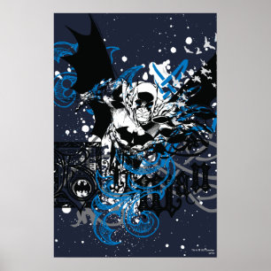 Batman med Knotwork Collage Poster